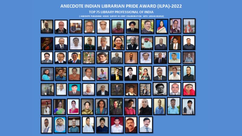 India’s Emerging ANECDOTE Publishing House honored Top 75 Librarians’ Professional of India